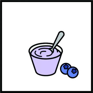 블루베리 요구르트