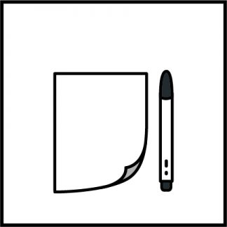 종이와 펜 주세요